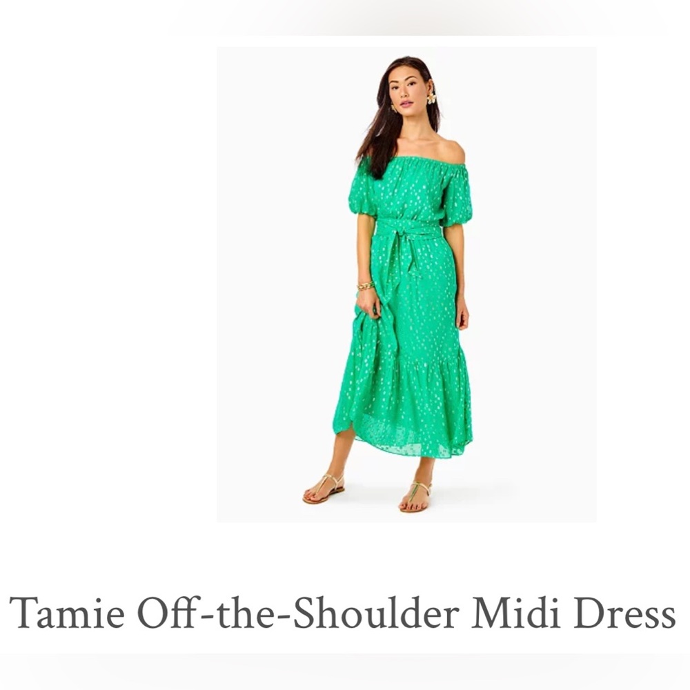 Lilly Pulitzer off the shoulder dress